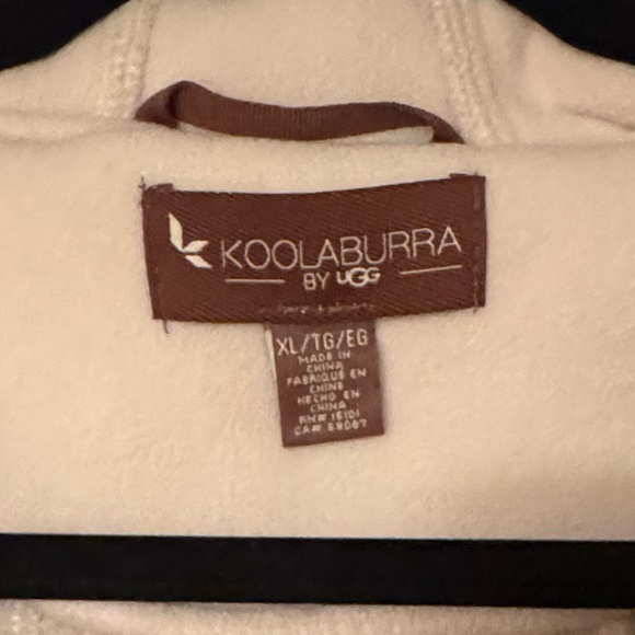 Koolaburra Sz XL Cream Faux Fur Sherpa Jacket with Hood - Picture 2 of 12